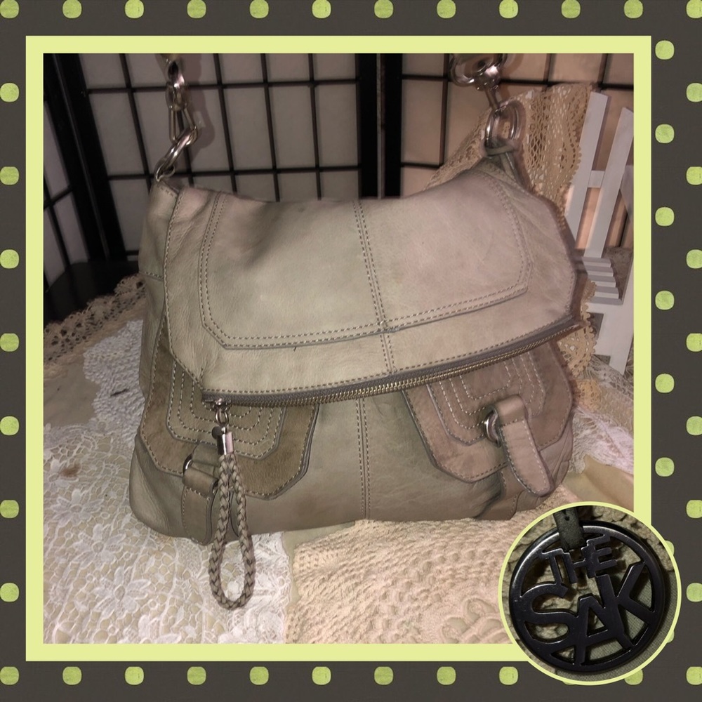 The Sak Distressed Leather Shoulder Bag USED